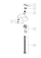 Noken / Porcelanosa Vitae 100189917 / N299998800 handle basin mixer chrome (Fig 2)