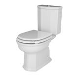 Porcelanosa IMAGINE Soft close seat and cover 100093860 N383000009 Chrome Hinges White
