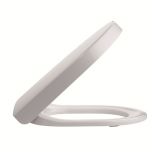 Toilet seat with soft close incl. hinge in stainless steel 684
