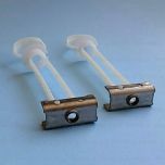 Pressalit / Villeroy and Boch hinge parts Set of two pieces hinge components / parts for universal mounting (2 pcs. A9149)