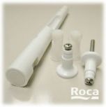 ROCA OLD DAMA CONCEALED TOP FIXING TOILET SEAT BAR HINGE SET ONLY WHITE HINGES ROCA TOILET SEAT SPARES