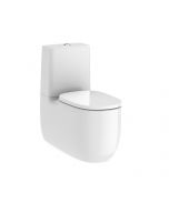 Roca Beyond Back to wall vitreous china close-coupled Rimless WC with dual outlet  A3420B9000