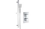 Square Shower Pack 1 - Kuba Twin Single Outlet & Riser Kit DICMP0062