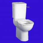 Toilet Seat Contour 21 standard toilet seat with retaining buffers - no cover - bottom fixing hinges S405901