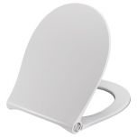 Toilet seat with soft close and lift-off incl. hinge in stainless steel 970