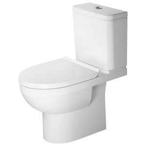 DURAVIT toilet seat DuraStyle with soft closing hinges stainless steel, white 20790000