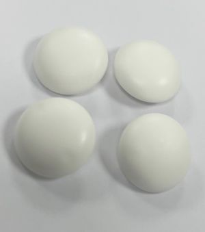 WHITE CIRCLE SET OF 4 BUFFERS SOLD AS SEEN IN THE PHOTOGRAPH