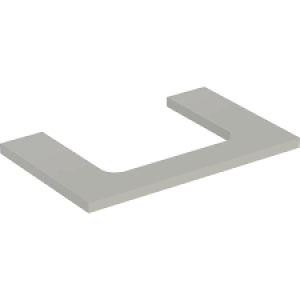 Geberit ONE washtop, central cut-out, for lay-on washbasin: B=75cm, H=3cm, T=47cm, greige / matt coated  505.282.00.7