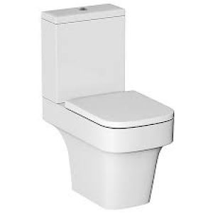 Cooke & Lewis Caldaro White Toilet with Soft close seat 2886520