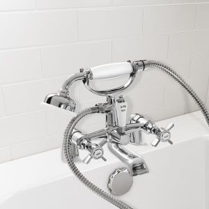 Nabis Regal 2 tap hole bath/shower mixer and kit Chrome Plated A05496