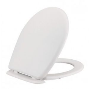  Standard Replacement Toilet Seat and Cover  ideal for most pans with Plastic Hinges