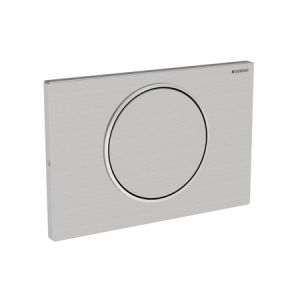 Geberit actuator plate Sigma10, for flush-stop flushing, screw 115.787.SN.5 stainless steel brushed / polished / brushed version: screw