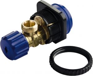 Geberit water supply connection with integrated angle stop valve, resistant  to seawater 240.847.00.1 / 240847001