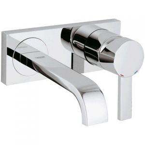Grohe Allure 2 hole basin mixer 19309000 2 hole wall mixer, projection 170mm chrome