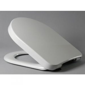 Haro Toilet Seat Calla 530814 white, Stainless Steel Hinges, Take Off Standard Close