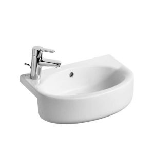 Ideal Standard Spares Concept Space Arc 50cm short projection semi-countertop basin, glazed back edge - one right hand taphole -E137401