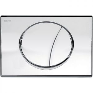 Mepa MEPAellipse flush plate 420756 shiny chrome-plated, for concealed cistern A21/E21, 2-quantity