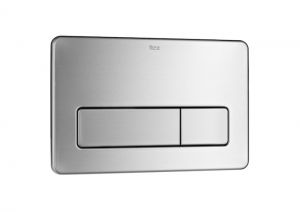 Roca In-Wall PL3 DUAL - Vandal-proof stainless steel dual flush operating plate for concealed cistern A890097004