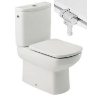 Roca Sydney Replacement WC Toilet Seat with Soft Close Hinges in White