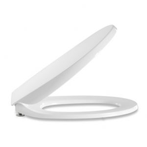 Round Wrap over Toilet seat with soft close with hinge in stainless steel
