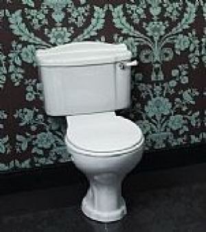 Shires Abbey Close-Coupled Toilet Toilet Seat and Cover Standard Close- U0196