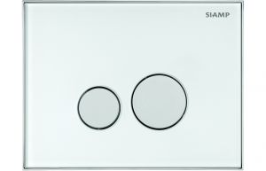 Siamp Reflect White Dual Flush Plate DIAC0060