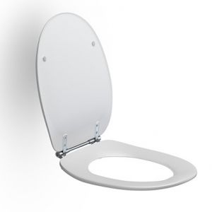 Standard toilet seat incl. hinge in stainless steel 896