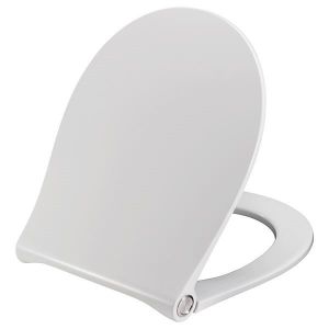 Toilet seat with soft close and lift-off incl. hinge in stainless steel