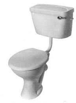 Toilet and Cover Armitage Shanks replacement Magnia Toilet Seat S4055SW HoneyMoon code under Toilet  cistern lid