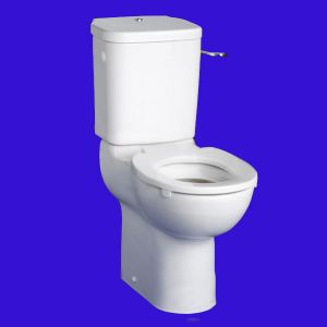 Toilet Seat Contour 21 standard toilet seat with retaining buffers - no cover - bottom fixing hinges S405901