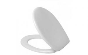 Toilet seat with soft close and lift-off incl. hinges in stainless steel