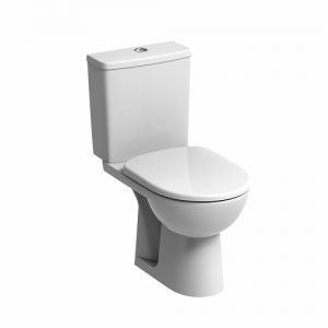 Twyford E100 Toilet Seat & Cover Metal Top Fix Hinge E17861WH