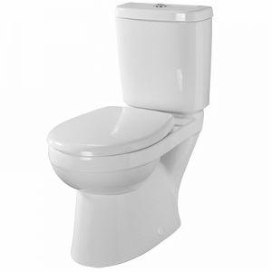 Twyford Grace GN7815 toilet seat and cover White/Stainless Steel B95510