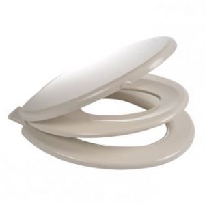 Wirquin Celmac FAMILY Toilet Seat  - Soft close hinges, seat and cover with plastic soft close hinge - white